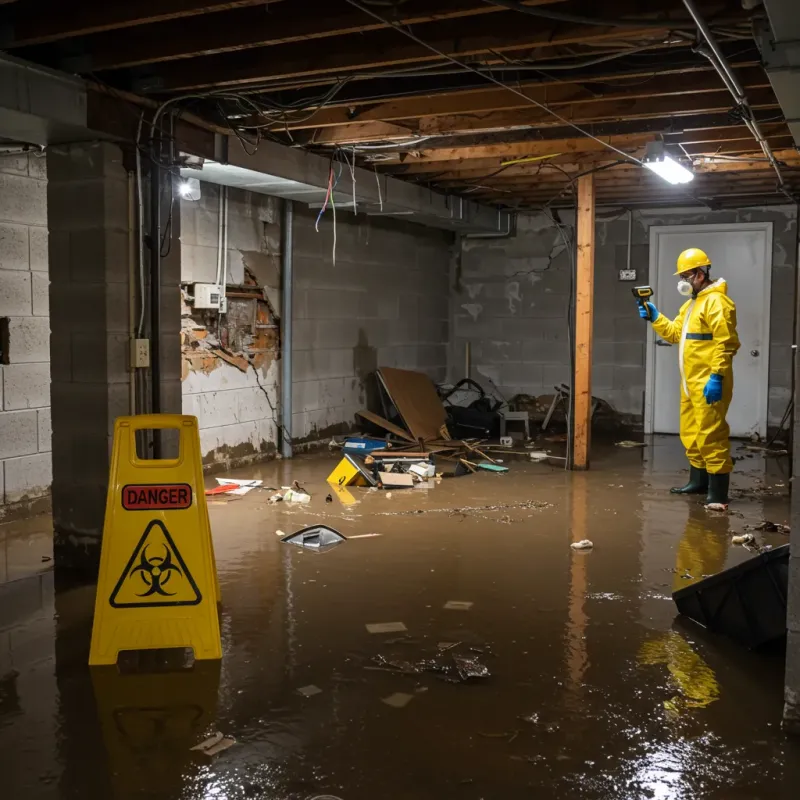 Flooded Basement Electrical Hazard in Anahola, HI Property